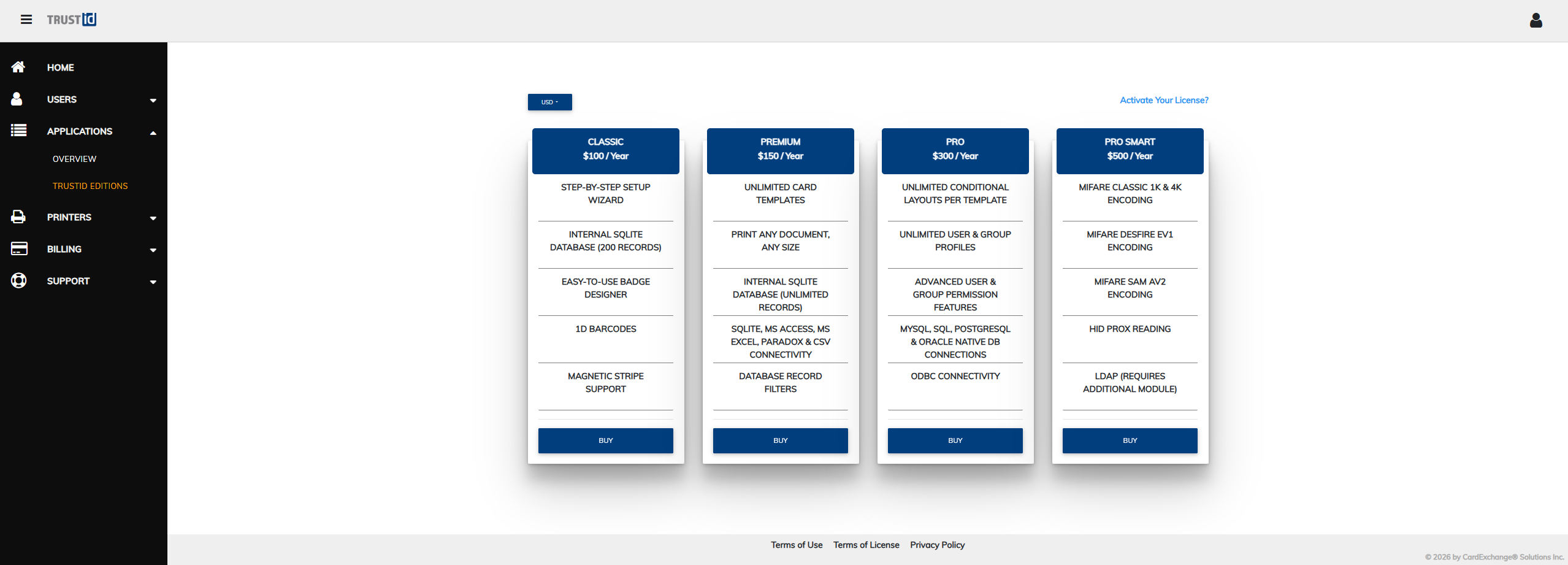 Purchase TrustID subscription license 9